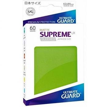 Ultimate Guard Supreme UX Japanese Size Sleeves - Matte Light Green (60 Pack)