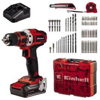Taladro Inalámbrico Einhell TE-CD 18/40 Li con Batería y 69 Accesorios