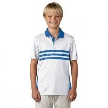 Merch Polo de Golf Adidas Infantil Blanco 10A