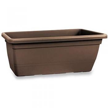 Fioriera Anthea Plastica Rettangolare 60 cm Avana