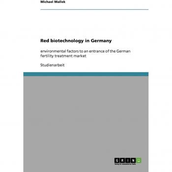 Red biotechnology in Germany: environmental factors to an entrance of the German fertility treatment market