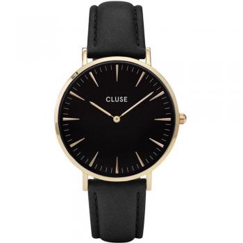 CL18401 Cluse La Boheme Gold‑Schwarz Damen‑Uhr analog